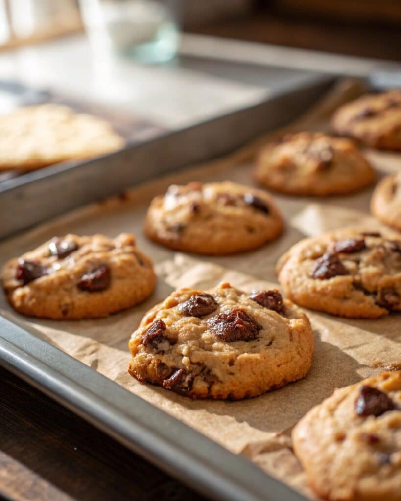 Cottage Cheese Chocolate Chip Cookies – The Best Healthy Cookie Twist You Need to Try 8 Cottage cheese cookies cooling after baking
