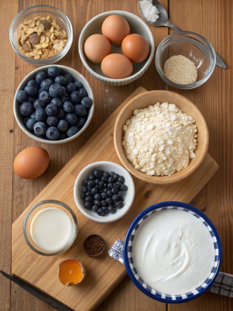 Blueberry Cottage Cheese Breakfast Bake: The Best High-Protein Morning Delight 7 ingredients for blueberry cottage cheese breakfast bake