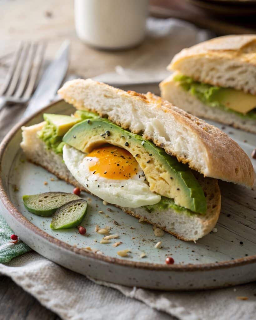 How to Make Cottage Cheese Cloud Bread (Fluffy, Healthy & Delicious Guide) 8 cottage cheese cloud bread sandwich with avocado and egg
