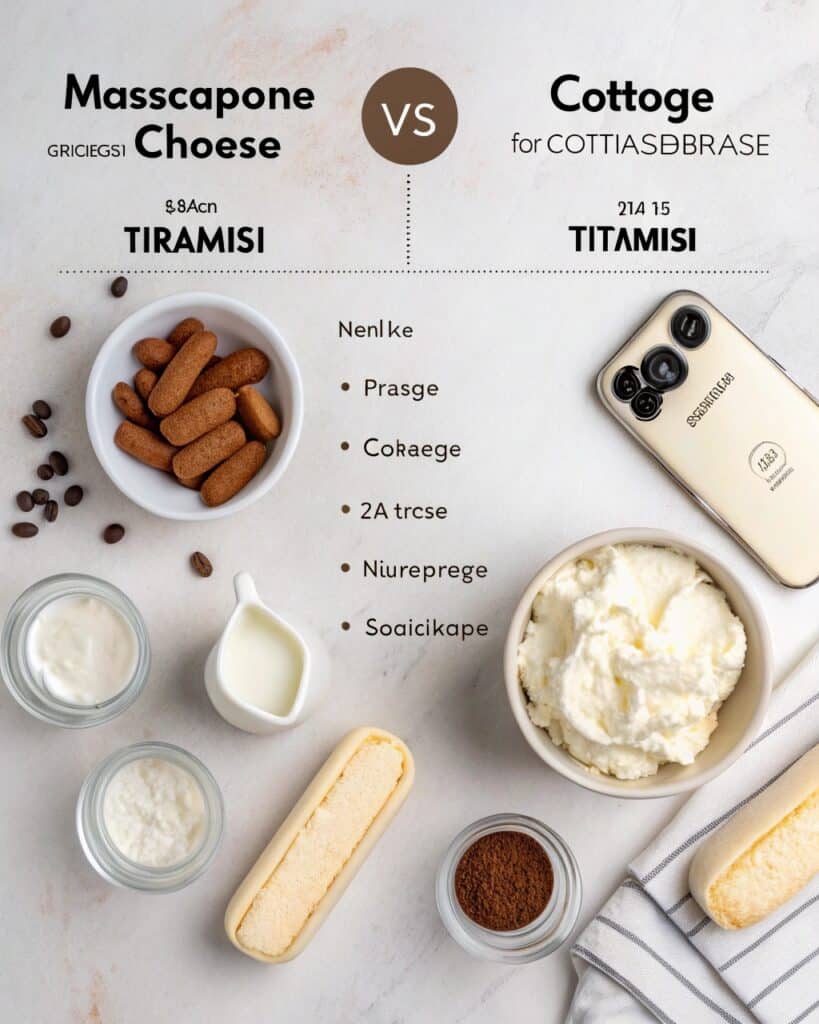 Cottage Cheese Tiramisu: The Creamy, Healthy Twist You’ll Love 6 cottage cheese vs mascarpone nutritional comparison chart