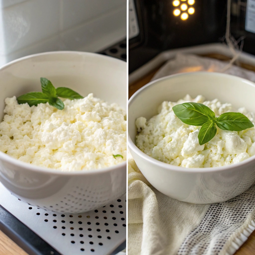 Cottage Cheese Pizza Bowl – The Best Low-Carb 10-Minute Dinner Idea 6 Cottage cheese pizza bowl cooking process in a ramekin