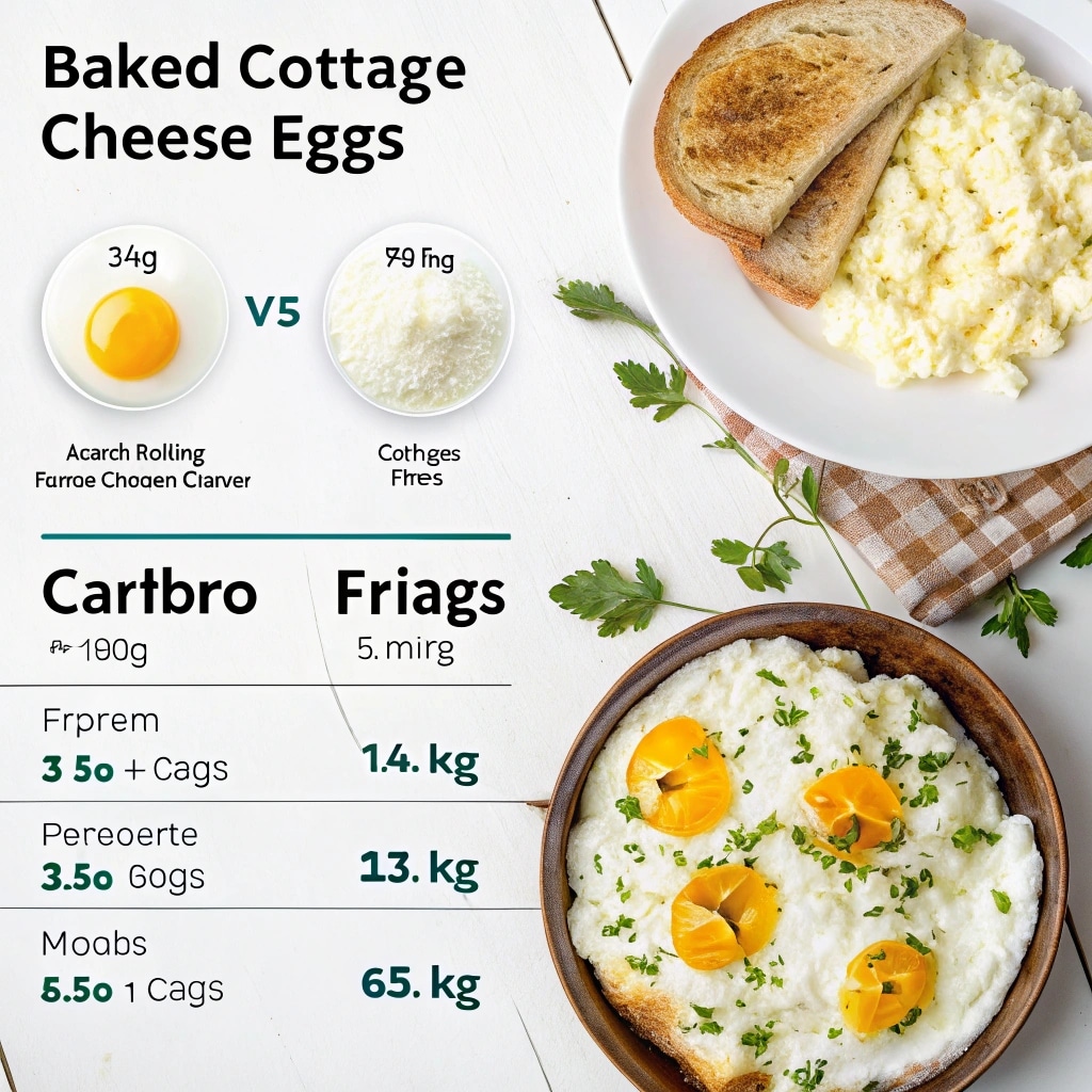 Baked Cottage Cheese Eggs: The Best Easy & Healthy Recipe You'll Love 4 baked cottage cheese eggs vs fried eggs nutrition