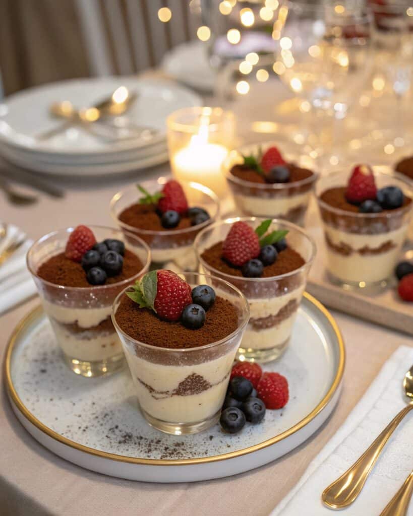 Cottage Cheese Tiramisu: The Creamy, Healthy Twist You’ll Love 8 individual servings of cottage cheese tiramisu in glasses