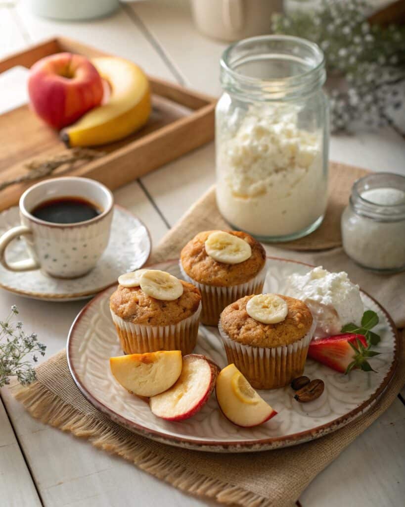 Banana Muffins Cottage Cheese: The Ultimate Moist Breakfast Treat 8 Serving banana muffins cottage cheese for breakfast