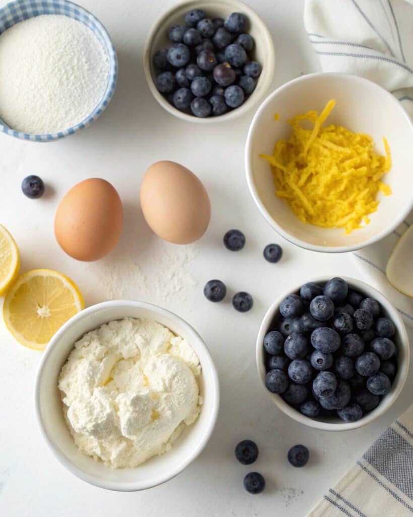 Blueberry Fluffy Cottage Cheese Cloud Bread – The Ultimate High-Protein, Low-Carb Treat 6 Ingredients for blueberry fluffy cottage cheese cloud bread