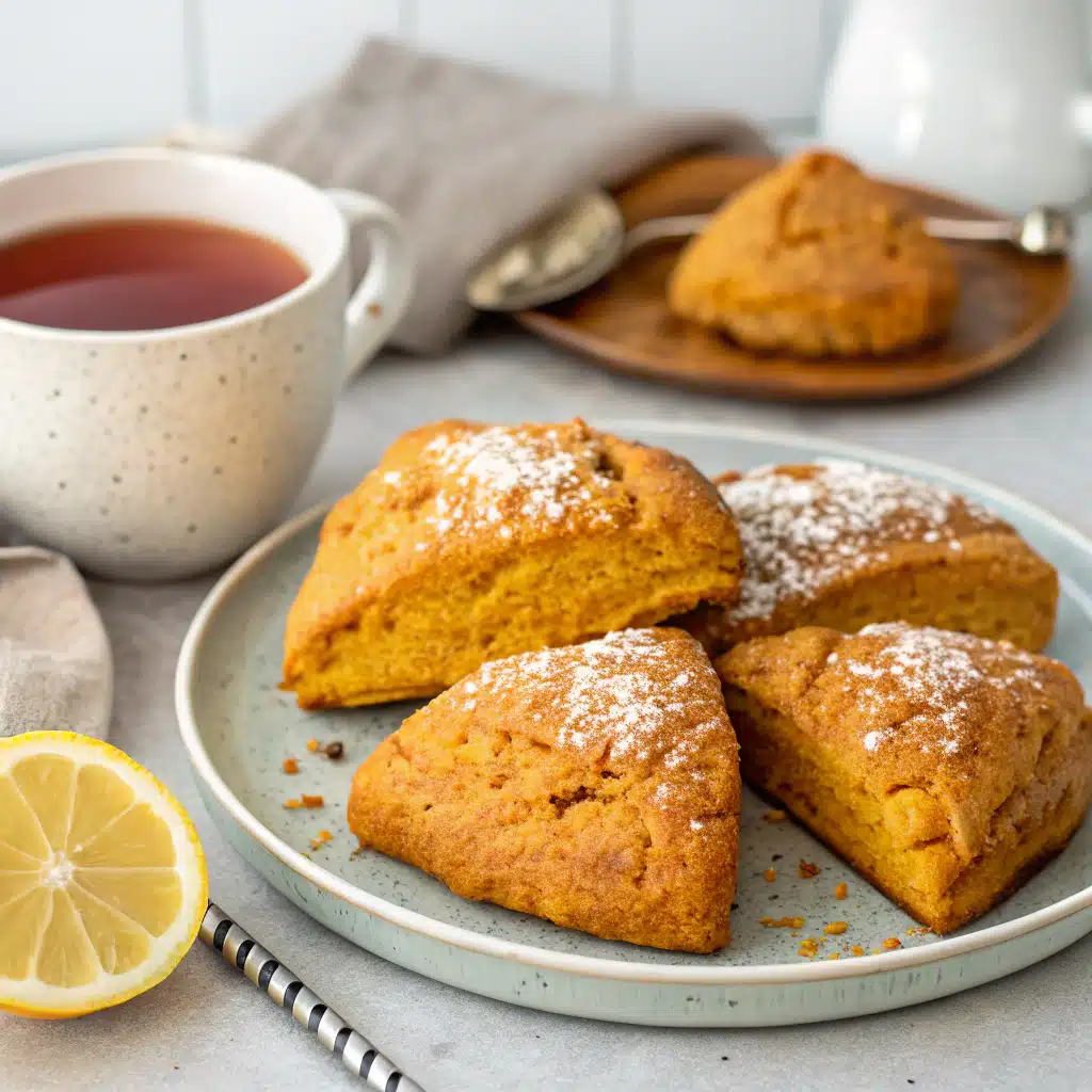Healthy pumpkin scones