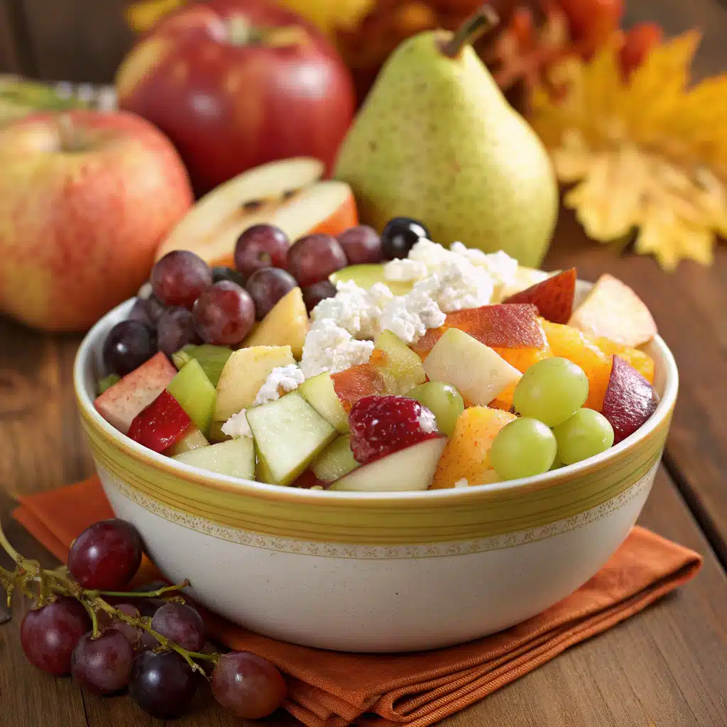 Fall Fruit and Cottage Cheese Bowl