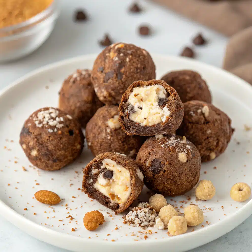 Cottage Cheese Brownie Batter Protein Bites