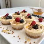 Peanut Butter Cottage Cheese Cheesecake Cups