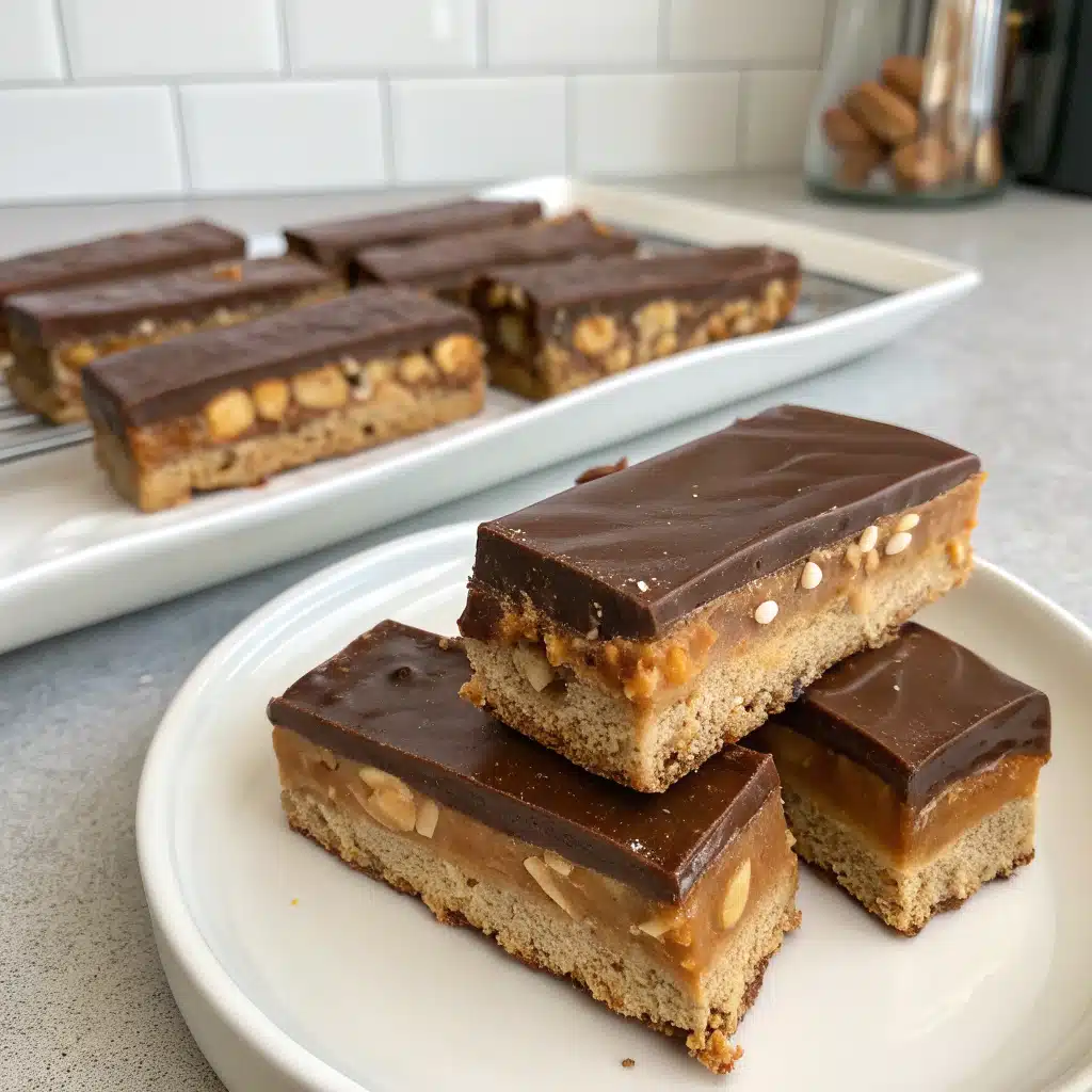 Homemade Protein Snickers Bars