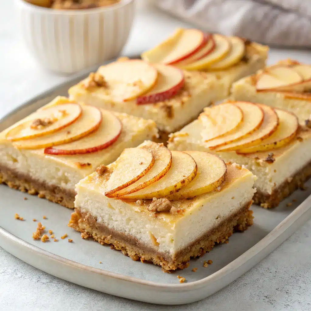 Gluten Free Apple Cheesecake Bars Recipe
