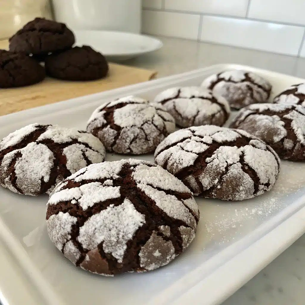 Flourless Chocolate Crinkle Cookies