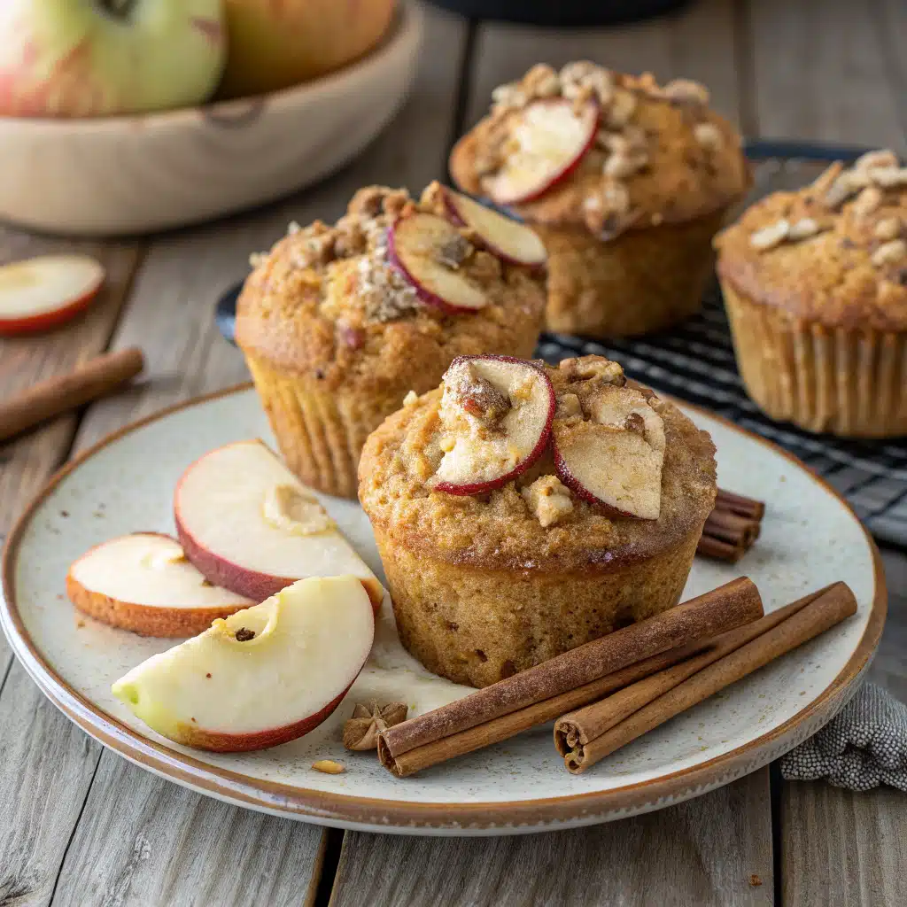 Amazing Apple Cinnamon Greek Yogurt Muffins