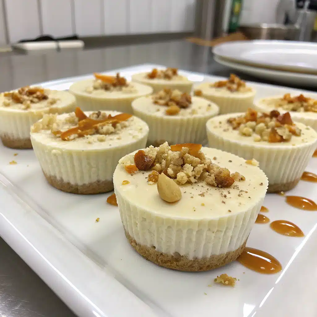 Peanut Butter Cottage Cheese Cheesecake Cups
