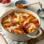 Easy Cheesy Pizza Pasta Bake: One Pot