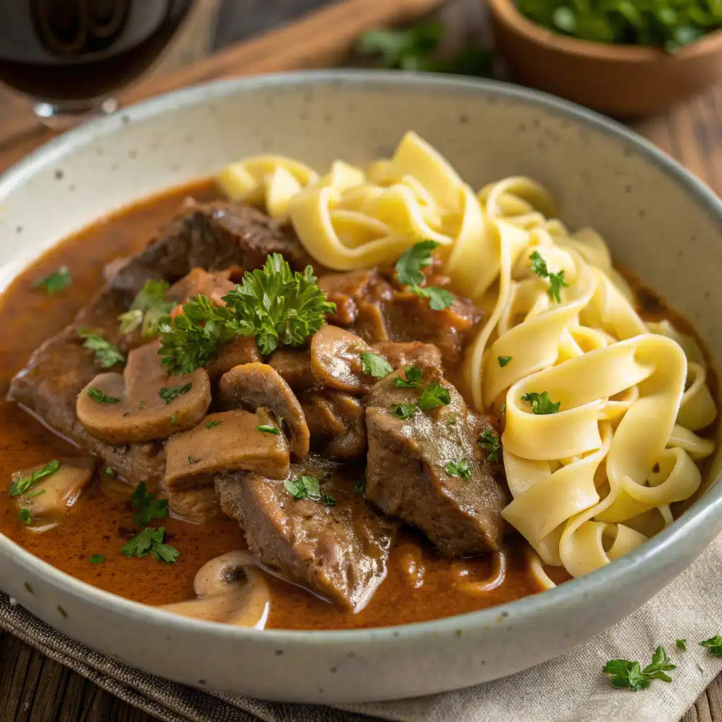 Beef Stroganoff easy